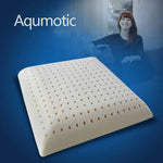 coussin latex naturel polyester blanc perforé contemporain 40x40 40x60 45x45