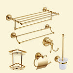 accessoires salle bain doré classique porte serviettes porte savon fixations vis