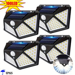 lumière solaire led capteur mouvement ip65 protection moderne noire quadrilléeextérieur autonomepas cher camping jardin
