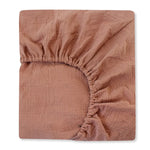 drap housse lit bébé coton polyester 130x70cm uni beige clair moderne ans