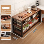 meuble cuisine multifonctionnel bois naturel blanc moderne rangement panier couteau planche découpe micro onde