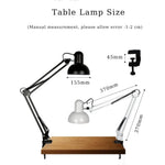 lampe moderne articulée clip noir ampoule E27 interrupteur led opacité fonctionnelle chambre étude