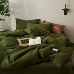 Drap et taies d'oreiller assortis en sergé