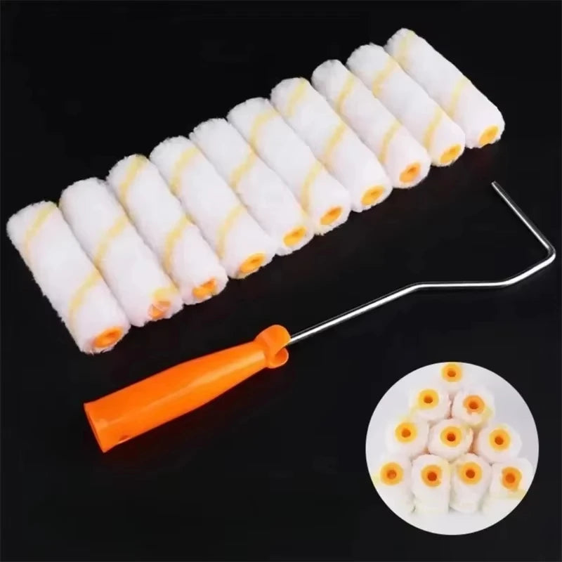 brosse peinture pratique brosse jaune rayée poignée orange clip métallique outil peinture décoration ensembles