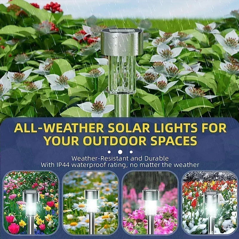 lampe solaire extérieure jardin led argentée noire moderne ip44 abs