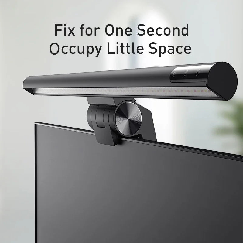 lampe écran led usb moderne sans ombre clip noir reading light