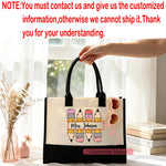 sac main moderne toile crayons colorés textes enseignants blanc noir retour école fête