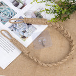 rubans fixation rideaux tissu corde tressée coton chanvre gris beige moderne rustique adhésif