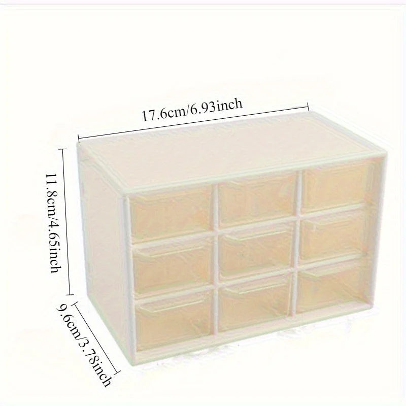 rangement modulaire tiroirs blancs motifs floraux kawaii transparent opaque journaling minimaliste