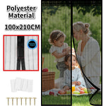 rideau moustiquaire porte aimants noir maille fine moderne anti moustiques automatique