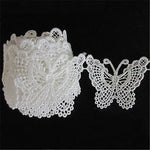 ruban dentelle blanc papillons classique romantique polyester adulte femmes hommes