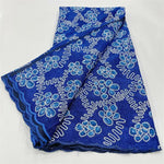 tissu brodé dentelle polyester paillettes fleurs vert violet rouge bleu mariage festive