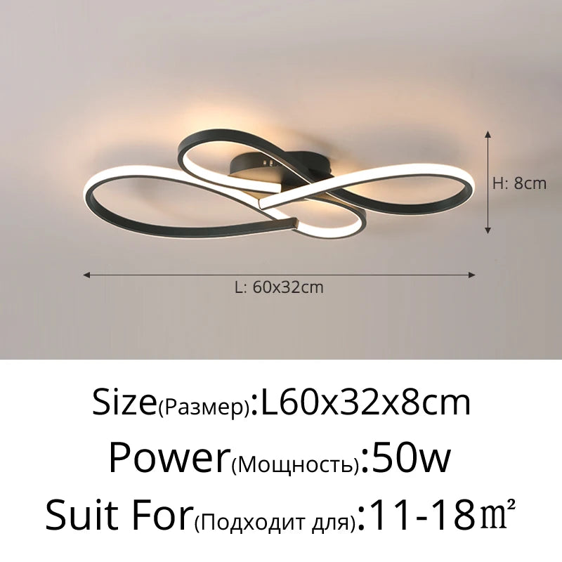 plafonnier led moderne blanc noir circulaire contemporain télécommande suspension intérieure decoration