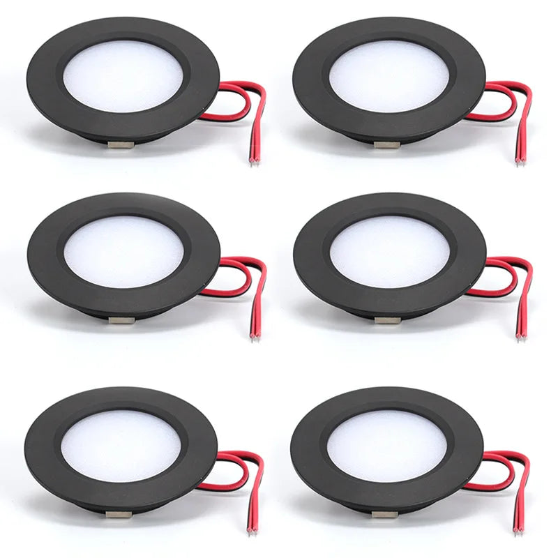 ampoule led spot noir blanc gris métallisé moderne 12v 68mm 55mm 14mm