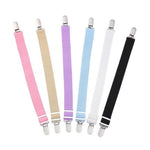 clips suspension tissu uni rose beige violet bleu clair blanc noir modernes réglables anti