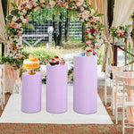 supports présentation desserts tissu couleurs modernes mariage fêtes uni minimalistes