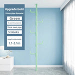 porte vêtements acier carbone blanc noir moderne réglable hauteur crochets tiges rondelles fixations