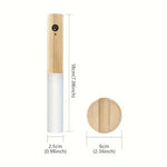 lampe nuit aimantée murale rechargeable texture bois moderne minimaliste blanc