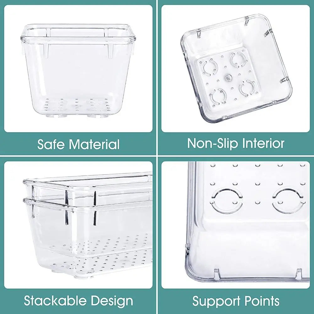 boîtes rangement transparentes modernes boîtes cosmétiques boîtes toilette boîtes boîtes cuisine empilables minimalistes