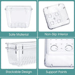 boîtes rangement transparentes modernes boîtes cosmétiques boîtes toilette boîtes boîtes cuisine empilables minimalistes