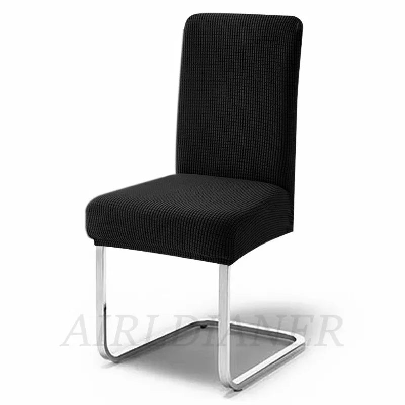 housse chaise marron clair jacquard polyester moderne protection extérieure intérieure mariage banquette