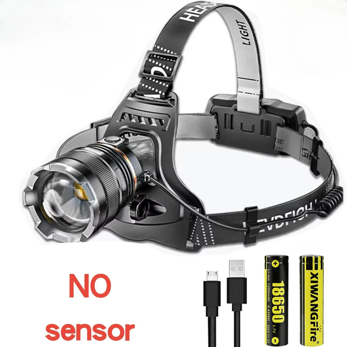 lampe frontale led rechargeable noire ajustable plein air 1000lm étanche modes luminosité différents certifications