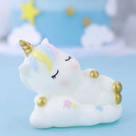 décorations gâteau anniversaire licorne arc ciel papillon fleur rose blanche enfantines cérémonie festives