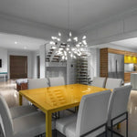 suspension lumineuse contemporaine ovale translucide or blanc 50cm 72cm 98cm