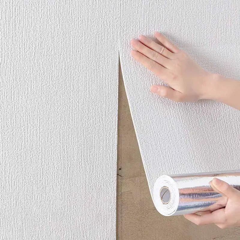 film adhésif mural blanc texture grise moderne décoration salon chambre autocollant plastique étanche