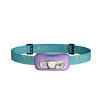 lumière frontale enfant led rechargeable type vert bleu rose jaune camping
