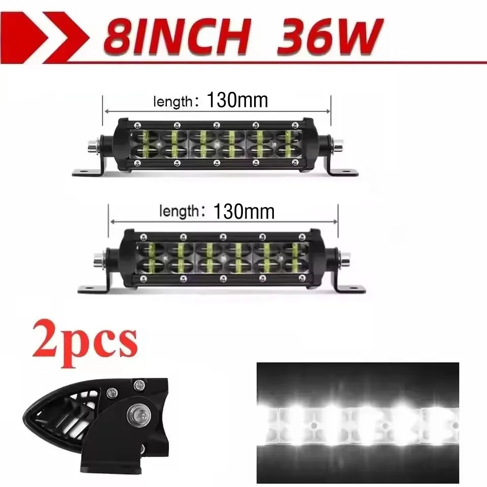barre lumineuse led 14 pouces 72w spot flood combo travaux route moderne
