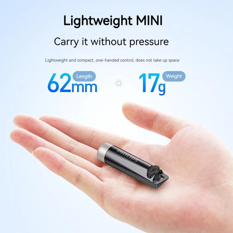 lampe torche rechargeable uv anti choc compact moderne porte cle smartphone charge rapide