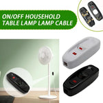 interrupteur câble alimentation lampe blanc noir bouton led rouge moderne minimaliste cordon table