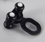 pulies rideau métal blanc noir moderne roulettes coton chanvre accessoire volet amovible