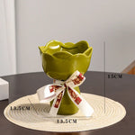 vase floral vintage élégant petite décoration maison moderne rose rouge noir blanc