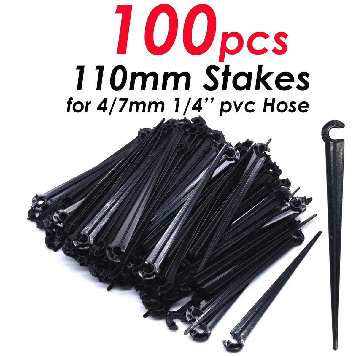 supports fixation tuyaux d'irrigation goutte goutte kit arrosage tiges plastique attaches colliers serrage jardinage