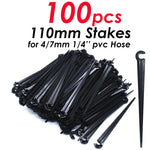 supports fixation tuyaux d'irrigation goutte goutte kit arrosage tiges plastique attaches colliers serrage jardinage