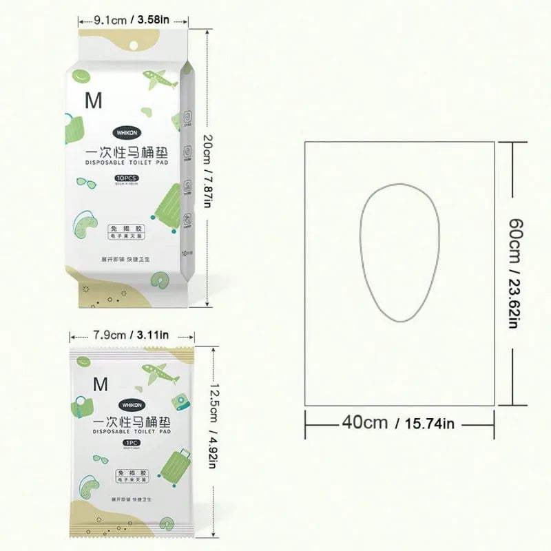 couvre siège toilette jetable blanc vert motif jouets moderne points adhésifs pack 10 20