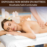 draps jetables massage blancs adhésifs couvre lits tête spa relaxation moderne pack 20pcs