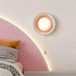 lampes murales modernes artistiques couleur bleue rose motifs ours nuages chambre enfants