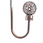 boucle rideau métal bronze argenté doré cuivre moderne élégante perforée sphérique