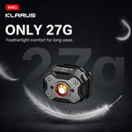 lampe frontale rechargeable led modes clip ajustable étanche ipx5 noire rouge moderne robuste
