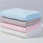 serviette coton bébé rapide douce broderie animaux blanc rose gris bleu noël