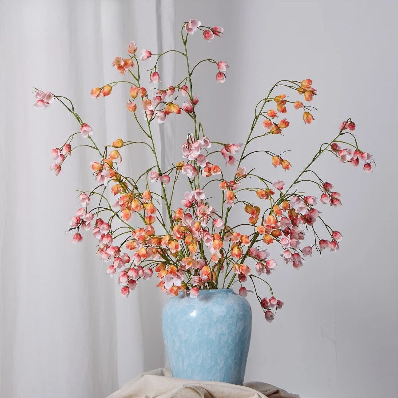 branche artificielle fleurs soie orange rose blanche 109cm naturel intérieur événements decoration