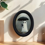 Tableau artisanal victorien en bois pour décoration festive