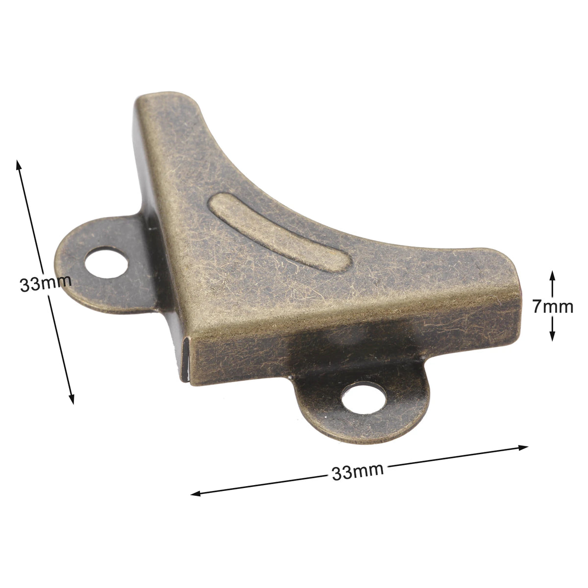 protections angle bois bronze vieilli effet vieil age vintage rustique fixations vis incluses