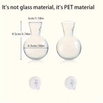 vases suspendus verre transparent modernes minimalistes adhésifs plantes intérieures