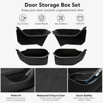 boîtes rangement porte voiture tesla noir mat contemporain clips sécurité