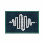 tapis salon motif tigre léopard ethnique rouge beige noir décoratif intérieur maison