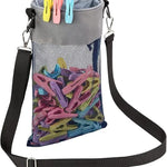 sac pinces réutilisable oxford cloth gris violet vert maille doublure adjustable pratique portableextérieur